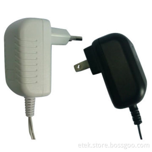 8W Switching Power Adapter with European AC Plug Fixed